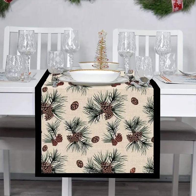 140g Weight Table Runner Kitchen and drinking utensils Tablecloths Home Textiles & Decor Type tablecloth Event & Party Supplies Cute Cartoon Linen Tablecloth