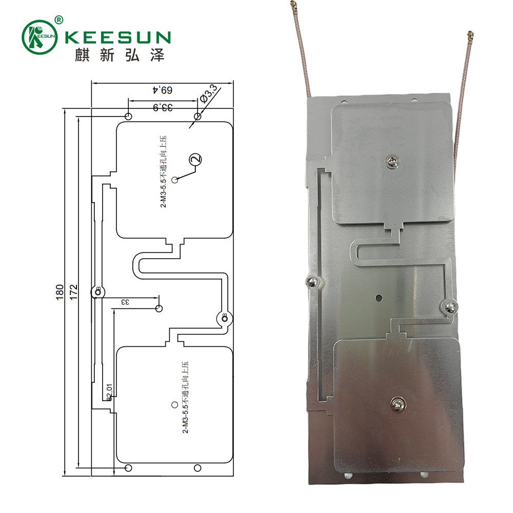 2.4G双极化无线网桥AP内置cpe天线平板天线WLAN无线局域网AP平板