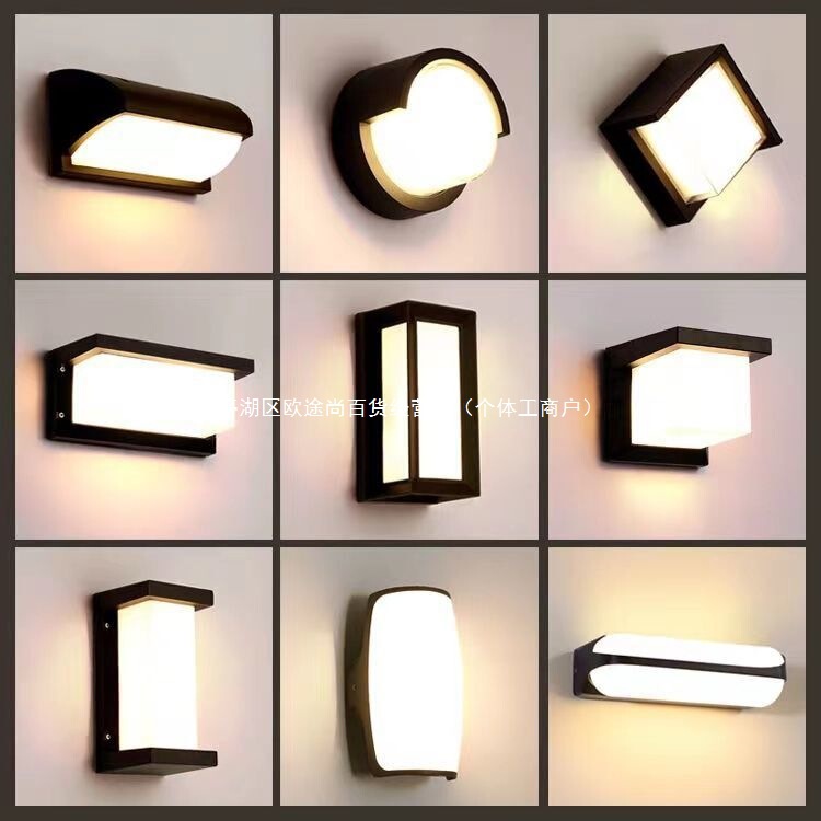 Outdoor Waterproof Door Entrance Modern Corridor Aisle Exterior Wall Door Balcony Yard Lighting Outdoor Terrace Wall Lamp