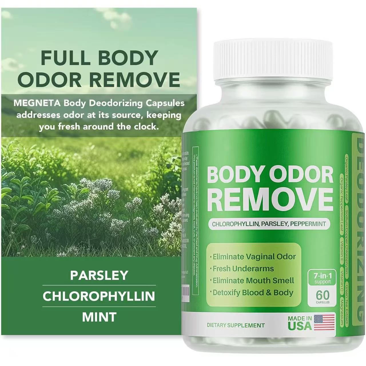 Капсулы хлорофилла Amazon Cross-border TK, производство капсул хлорофилла напрямую от производителя, возможен OEM.