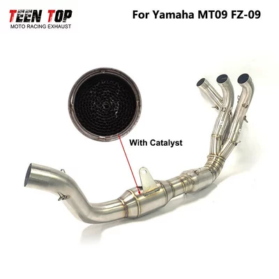 Alloy Exhaust Fz09 Modified | Exhaust manifold