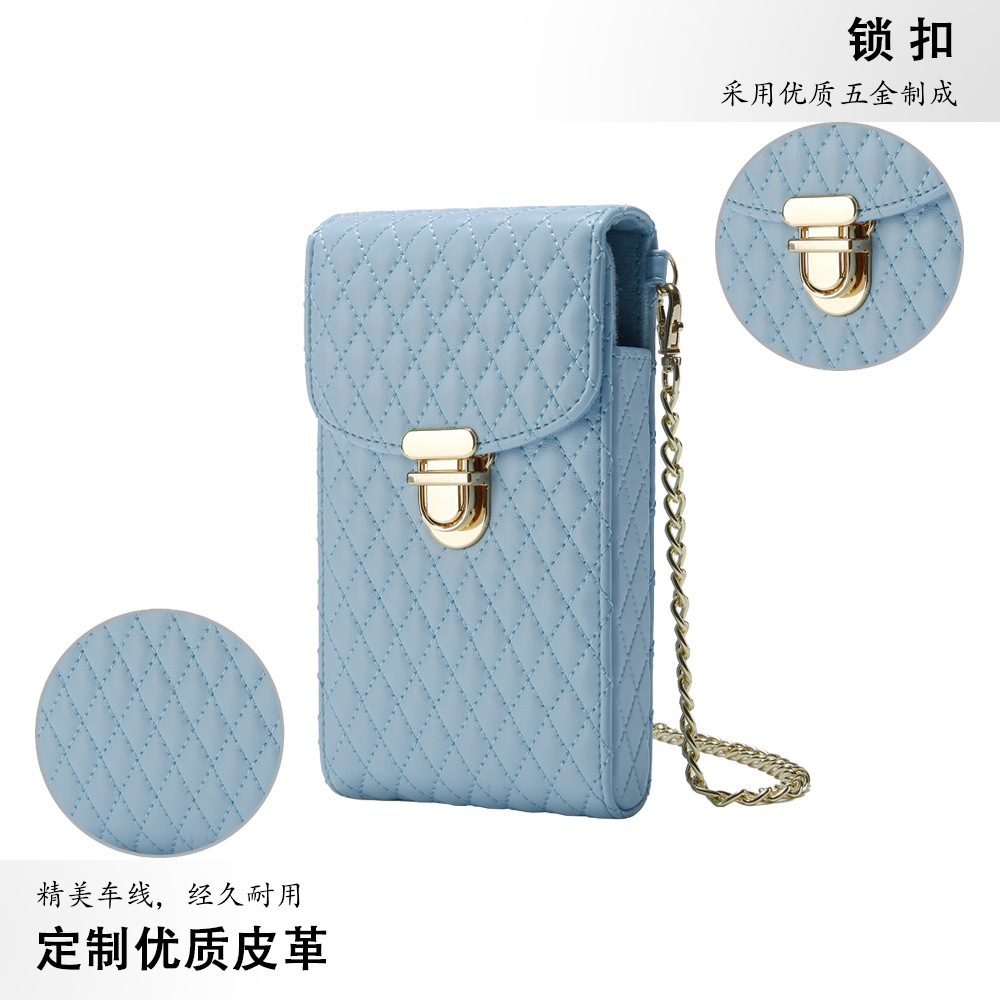 廠家直銷小眾設計手機包斜挎包女時尚單肩小方包迷你手機袋小香風