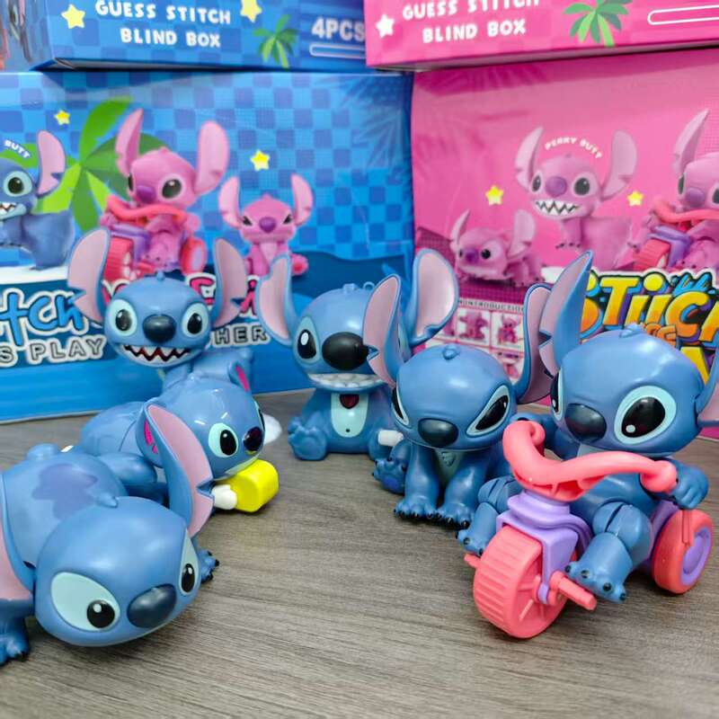 新品52TOYS史迪奇在身边盲盒发条玩具可动公仔潮玩搞怪盲盒礼物|undefined
