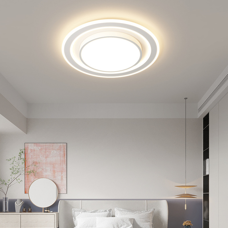 リビングルームのメインランプ現代的なシンプルなレストランの寝室ランプled天井灯全屋灯具セットの組み合わせ大気灯具|undefined