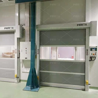 定制不锈钢快速门 金属硬质抗风卷帘门 工厂车间电动工业卷门