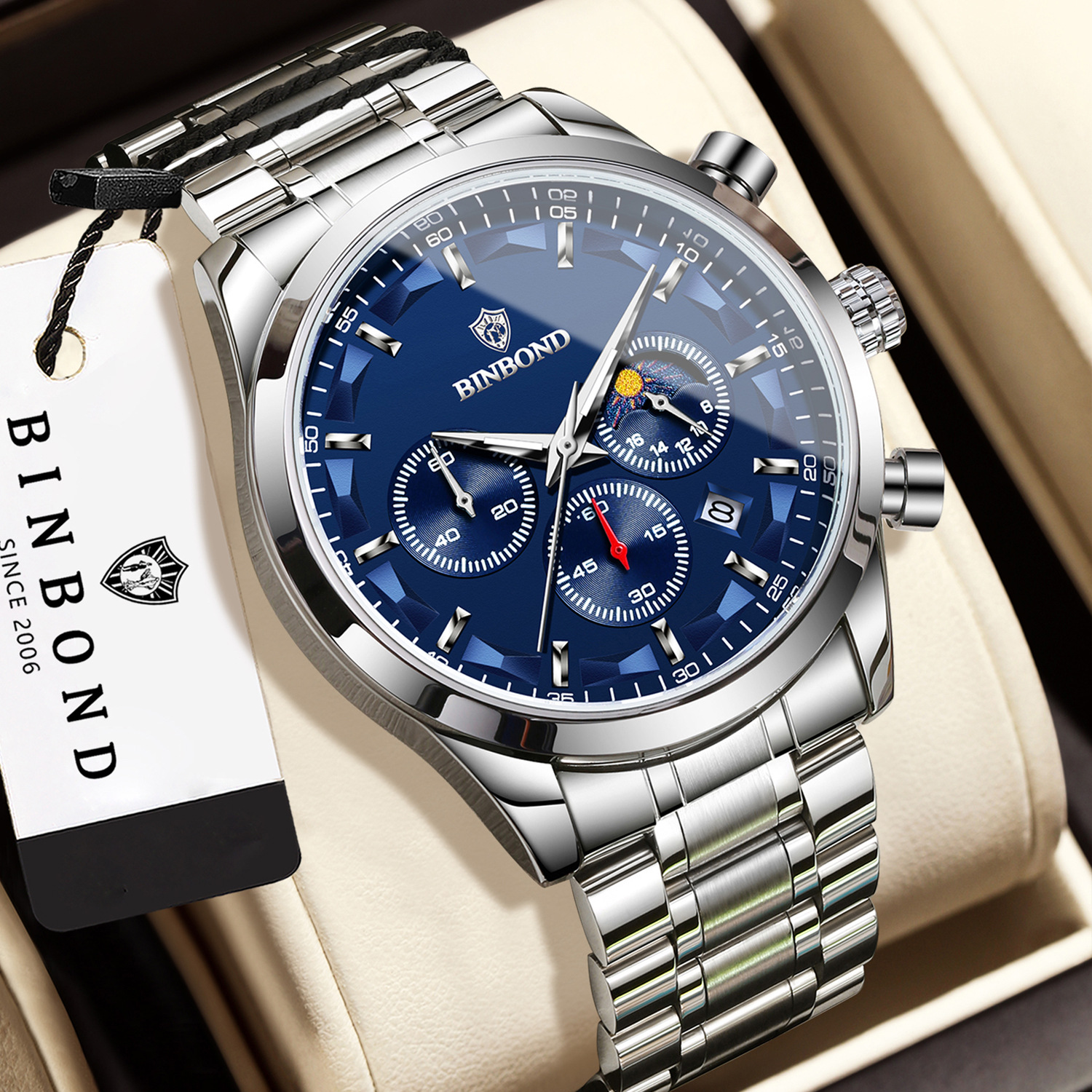 Binbang Brand Concept Watch Men's Student Trendy Waterproof Luminous Men's Watch Advanced Sense Multifunctional Sports