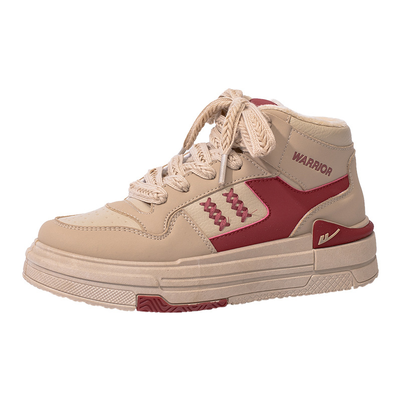 Zapatillas de plataforma de estilo universitario americano con bloques de color, elegantes zapatillas para mujer con diseño que hace que las piernas parezcan más largas, calzado informal.