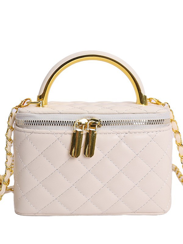 Bolso de cadena de diamante para mujeres 2026 nuevo nicho de diseño transfronterizo de alta sensación de bolso de mochila de caja universal bolso