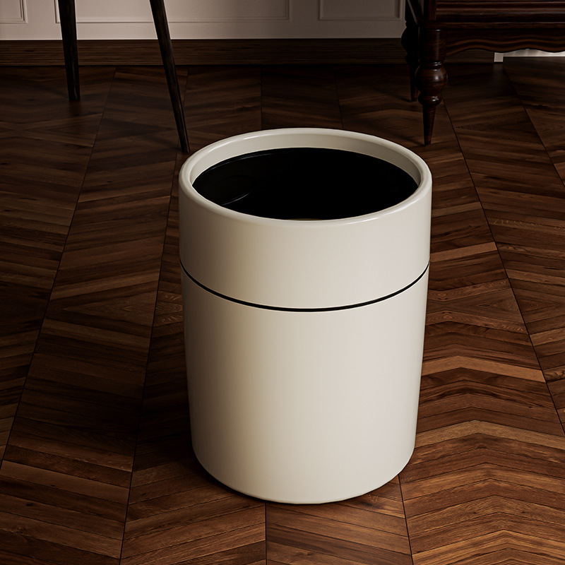 Trash can modern simple INS style home living room kitchen bathroom bedroom light luxury trash basket waste paper basket