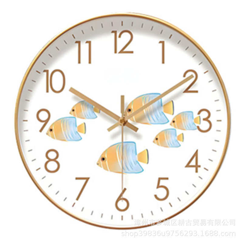 12inch 子猫時計寝室の壁時計リビングルームシンプルな創造的な文学パーソナライズされた時計サイレント時計クロスボーダーホット|undefined