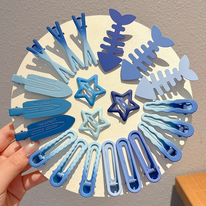 2024 nuevo clip BB de color lindo clip de cabello de boca de pato chica lateral clip de frange para niños tocado tarjeta de cabello rotura