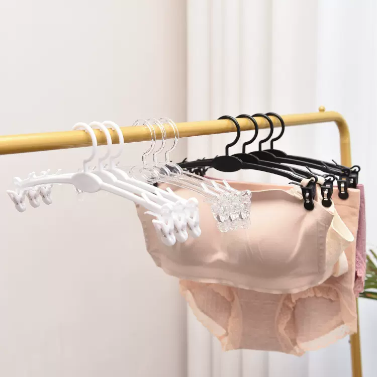 无痕塑料衣架男女裤架内衣文胸内裤晾衣架服装店衣挂衣夹厂家批发