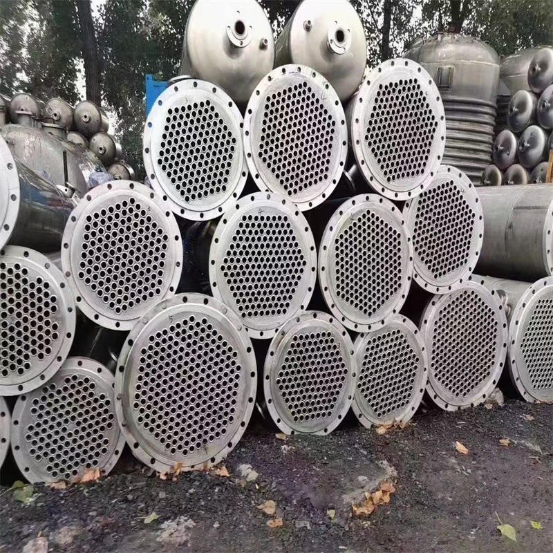 出售二手不锈钢列管冷凝器 内循环式运动 化工厂冷却换热设备