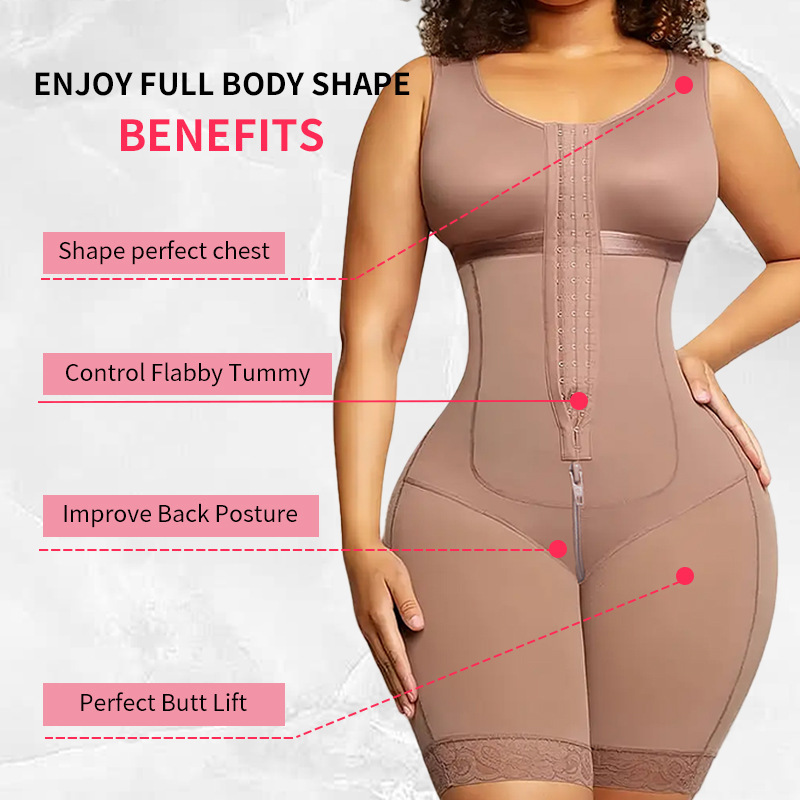 Cross-border tummy control, butt-lifting, high-pressure waist-shaping slimming mesh corset, European and American plus-size buttoned one-piece shapewear Cross-border tummy control, butt-lifting, high-pressure waist-shaping slimming mesh corset, European and American plus-size buttoned one-piece shapewear
