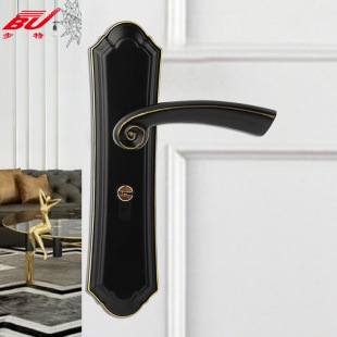 Door lock factory direct bedroom mute American lock wooden door handle room handle lock indoor door lock wholesale