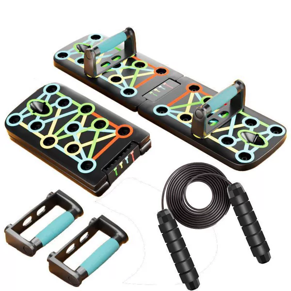 Sweating combination [multi-functional training board + weighted skipping rope]