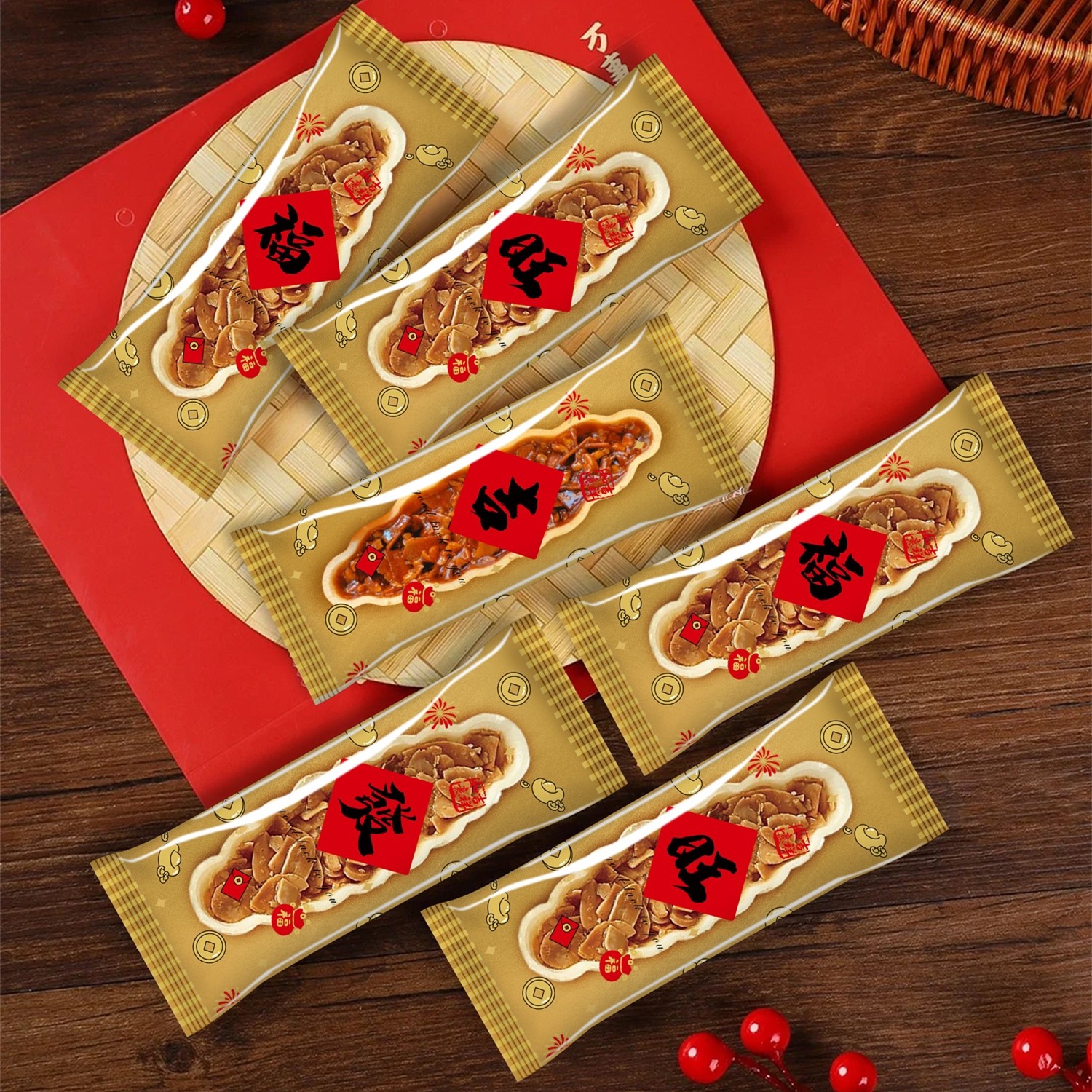 5.5*15糯米船吉福旺发包装袋焦糖杏仁袋棒棒糖机封袋子饼干包装袋