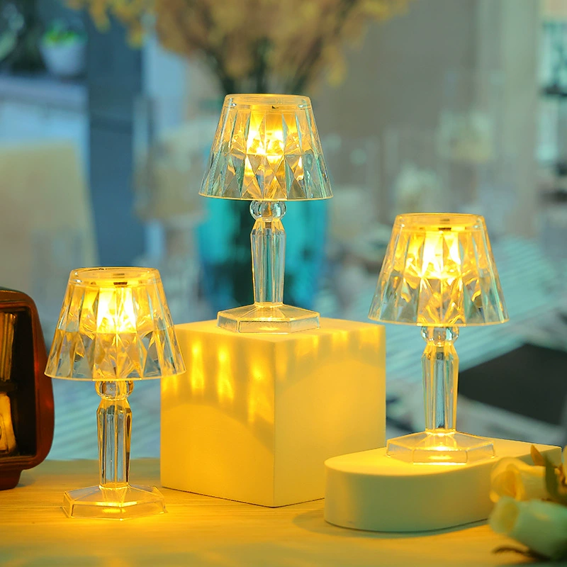 Christmas creative acrylic small lights with projector, table lamp