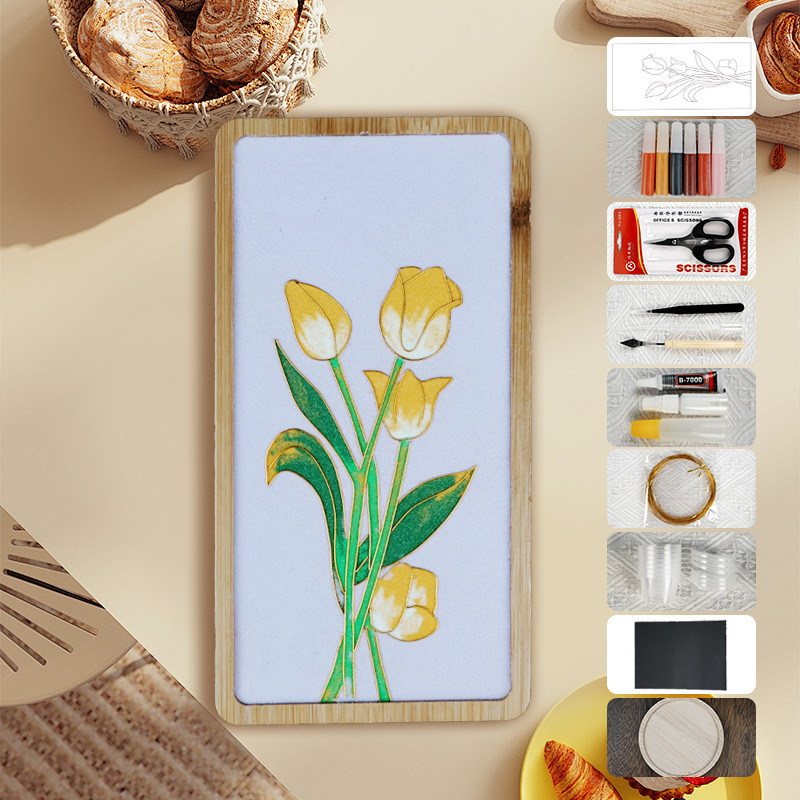 Materiales tradicionales hechos a mano Jintao Landiy pintura de esmalte novatos tazas esteras estudiantes activos cultura cultural inmaterial