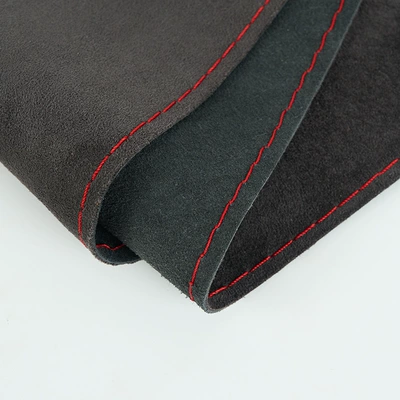 Steering wheel cover — cowhide sweat-absorbent handle cover hand-stitched