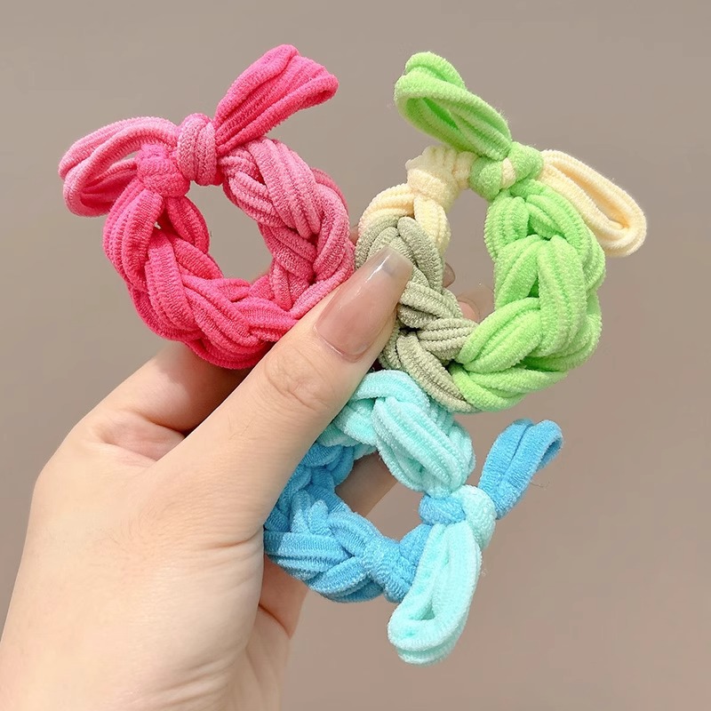 grueso de alta elástica mariposa trenzada cabello cabello de mujer cabello de cabello de cola de caballo cabello de alta sensibilidad correa de cabello adornamiento de cabello