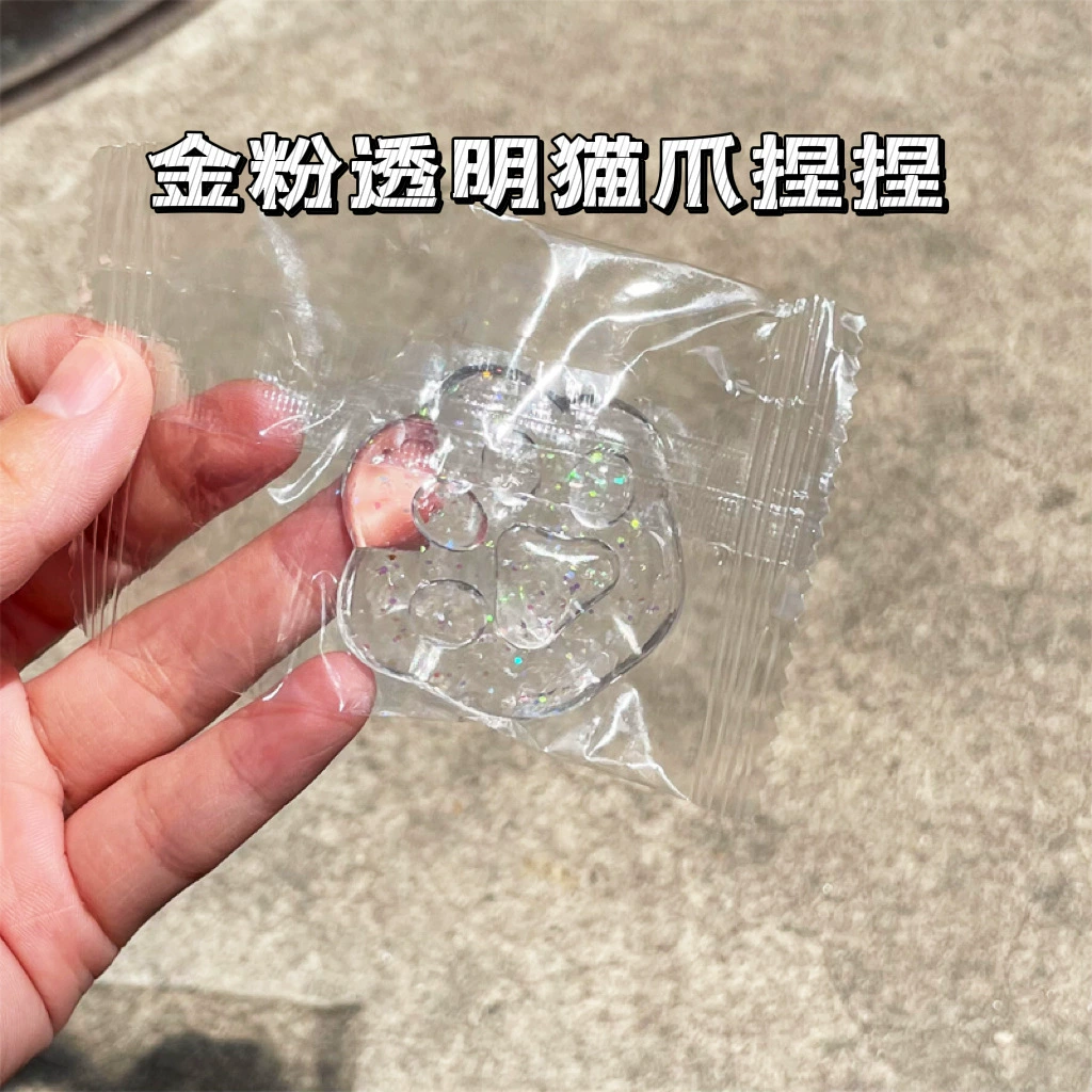 Игрушка Кубик льда Squishy — реалистичная прозрачная слизь для снятия стресса, assorted цветов и размеров