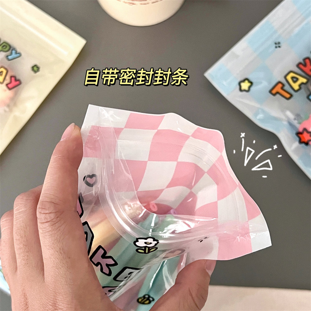 Tengyi conjunto-nombre autorizado lindo cachorro de dibujos animados ziplock bolsa impermeable a prueba de polvo chica multifuncional bolsa sellada al por mayor