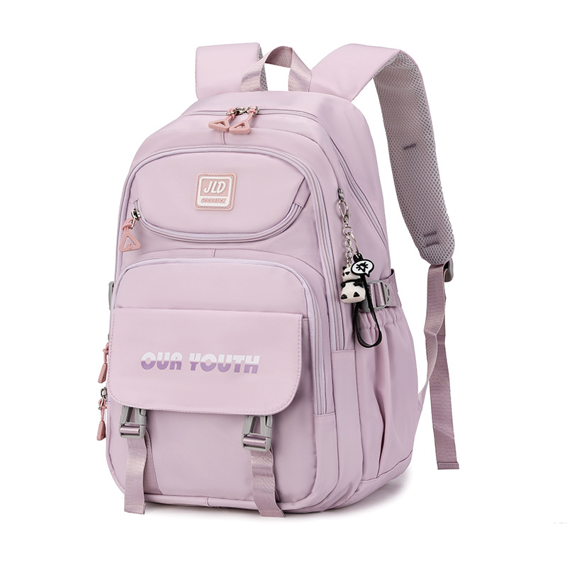 Nuevo estudiante de secundaria schoolbag estudiante universitario chica espina protección reducción de la carga de gran capacidad estilo coreano mochila al por mayor