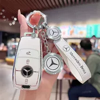 Применимый чехол для ключей Mercedes-Benz E300L E-Class C- Class c260l/c200l/a200l/glc300l/gla200 пряжка