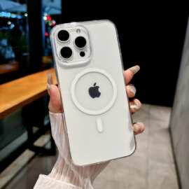 适用新款磁吸苹果17PROMAX手机壳iPhone16promax透明PC15保护套14
