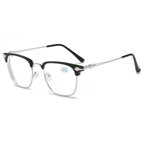 New finished myopia glasses fashionable half-frame metal myopia glasses finished myopia glasses frame manufacturer wholesale