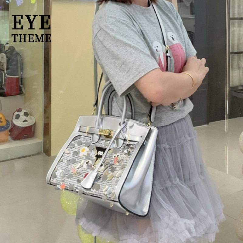 Europa y los Estados Unidos clásicos bolsas de platino para mujeres bolsas de plata portátiles nobles bolsas de estilo 2786 #