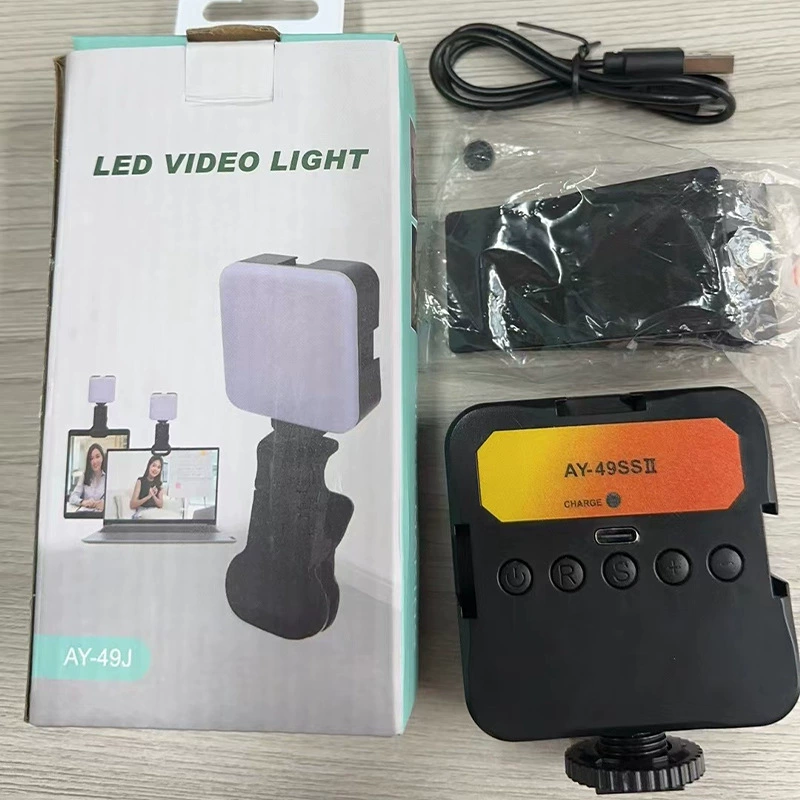 Заполняющий светильник-портативная LED-лампа, RGB, перезаряжаемая, с клипсой, мультирежим