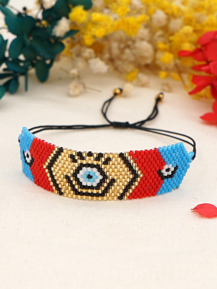 Fashion Contrast Color Geometric Miyuki Beads Bracelet display picture 7