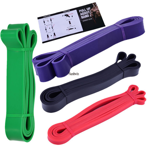 Fitness elastic circle wide rubber band circle squat thick circle pull-up training pull circle weight-bearing resistance band