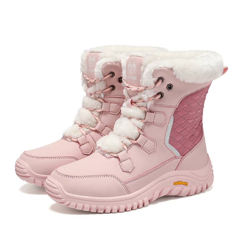Zapatas de montaña transfronterizas, botas de nieve al aire libre, zapatas de esquí impermeables a prueba de frío, equipos de viaje de -40 grados para hombres y mujeres