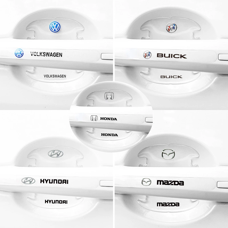 Производитель автомобильных дверных ручек защиты наклейки на дверную чашу наклейки универсальная прозрачная автомобильная ручка анти-царапины наклейки