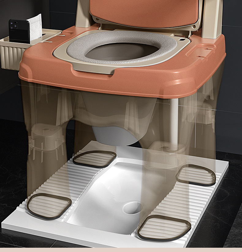 Adult mobile toilets, indoor armrest toilets for the elderly, pregnant women, the disabled and patients, cushioned backrest chairs undefined