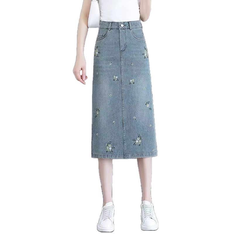 Summer denim skirt