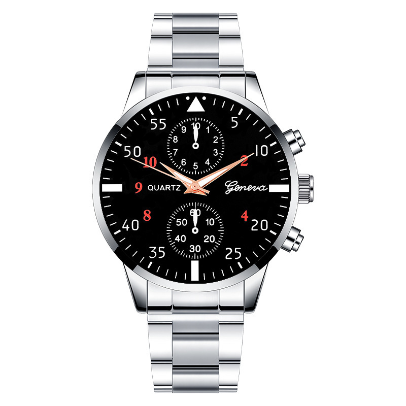 vente non directe cadeau mécanique minimaliste bracelet en acier montre à quartz pour homme_voghion.com