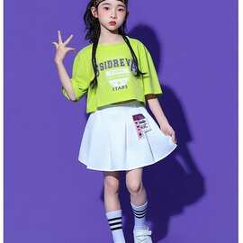 儿童街舞服装爵士舞套装六一幼儿园演出服中小学运动会开幕式班服