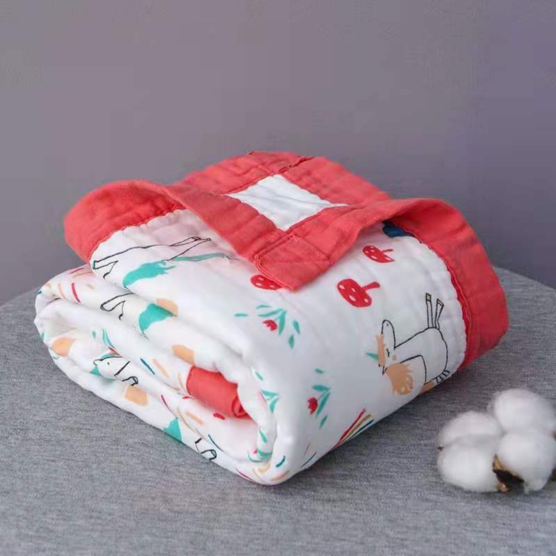 Toallas de gaza para bebés de seis capas de espuma de alta densidad para niños, toallas de baño para bebés, toallas de almuerzo para niños image 26