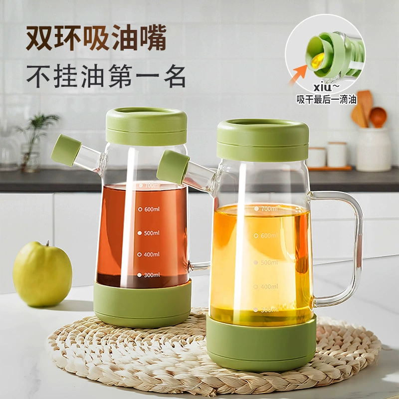 Стеклянный масляный горшок не вешает масло