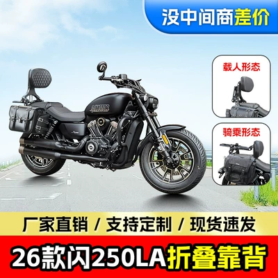 Suitable for 26 Qianjiang Flash 250La Foldableing Backrest Driver Backrest Passenger Backrest Telescopic Motorcycle Backrest
