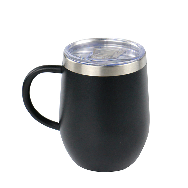 12oz acero inoxidable doble mango taza de aislamiento de huevo taza de agua portátil taza de café estilo de moda nacional