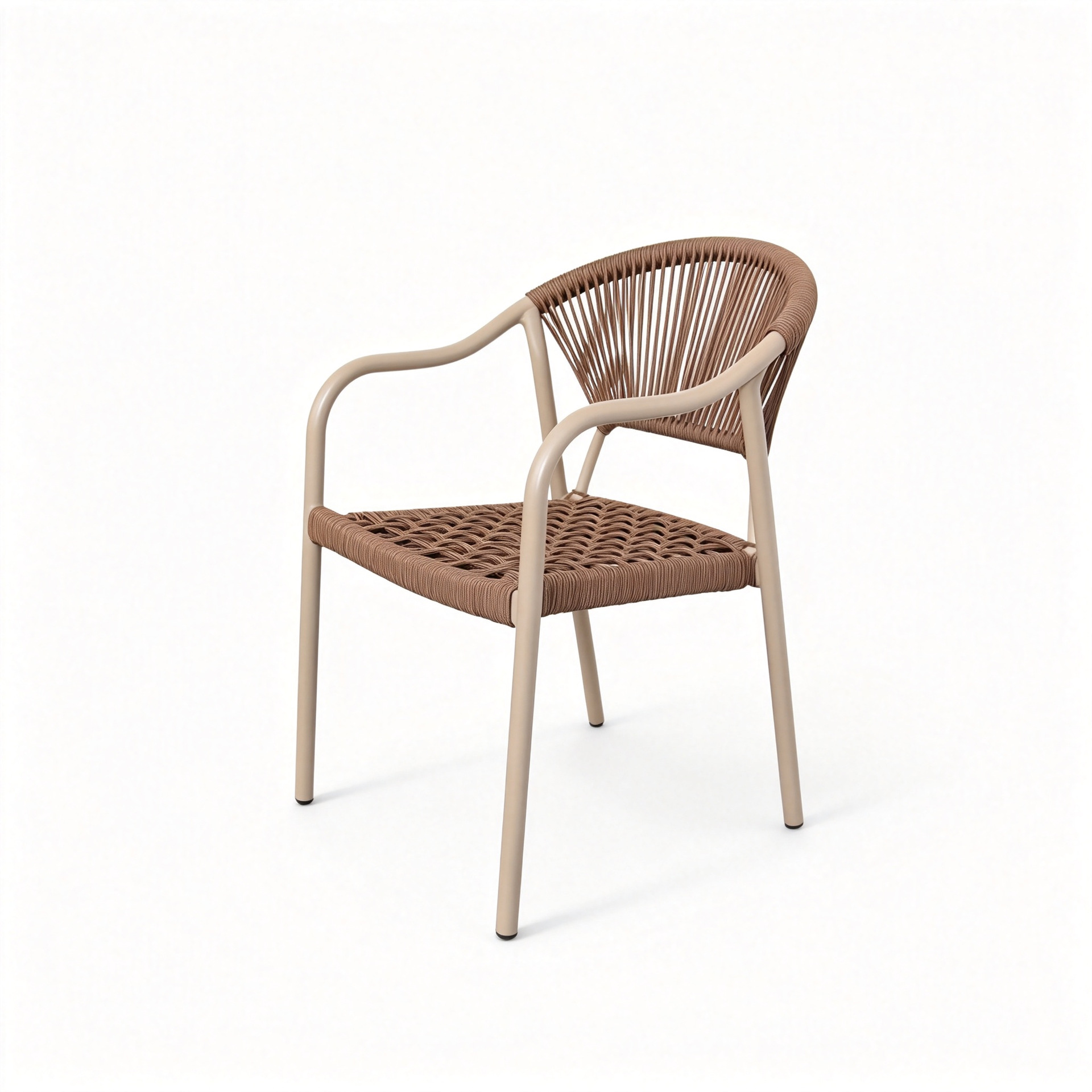 Juego de mesa de centro redonda nórdica para exteriores, mesa de negociación, mesa de centro de ratán para patio/balcón, muebles pequeños para hotel, muebles de ocio impermeables.