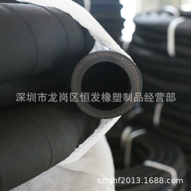 黑色夹布橡胶管耐高温橡胶软管耐高压水管喷砂耐油防爆蒸汽橡胶管