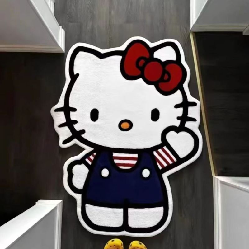 Ins風美楽ティケイティのベッドの上のじゅうたんの床に化粧台のゴンドラの座布団の寝室の装飾の涼しい足のマットを敷きます。|undefined