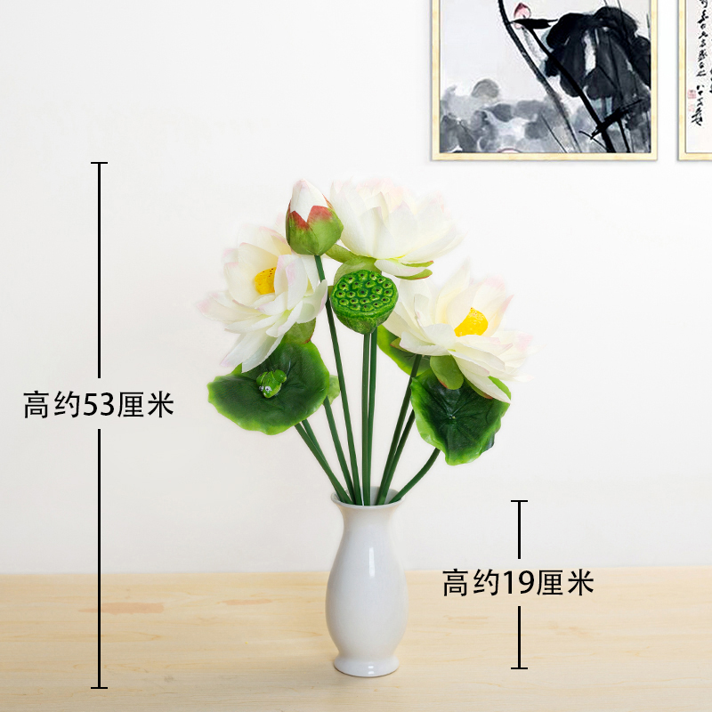 [Bộ bình] Bình nước sạch 9 chữ thập hoa sen lớn màu trắng