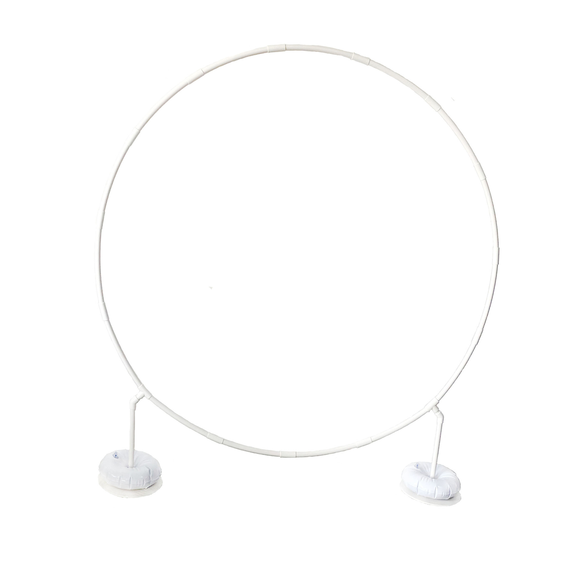 Nueva gran base boda tubo de PVC anillo arco sola varilla redonda flor puerta césped al aire libre cumpleaños decoración de la boda